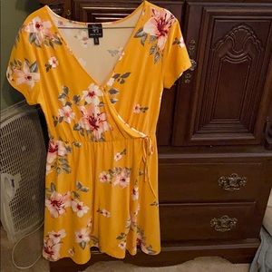 Wrap dress with summery flowers